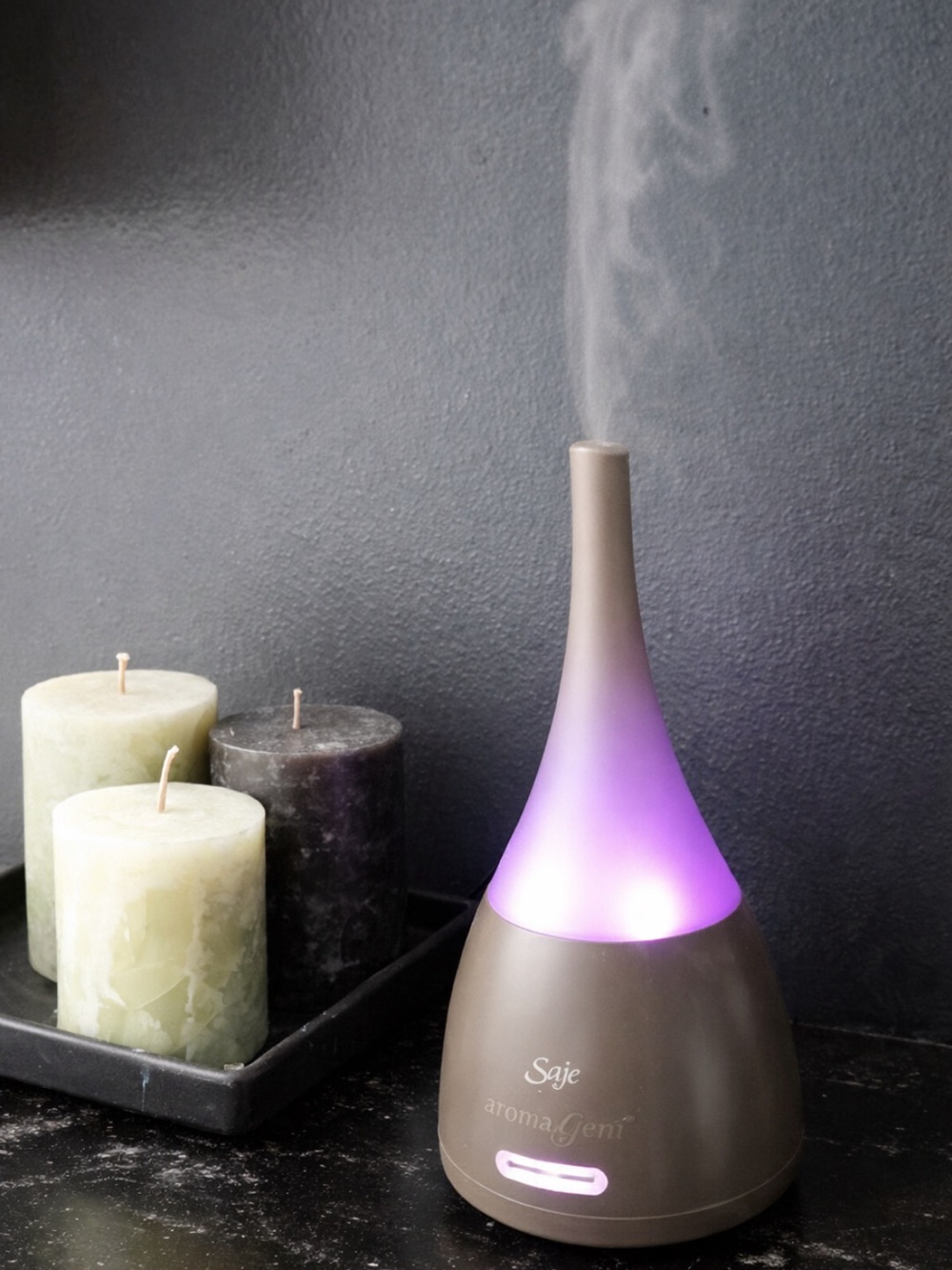 Saje aromaGenie™ Ultrasonic Room Diffuser Mist Relaxation Mindful Aromatherapy